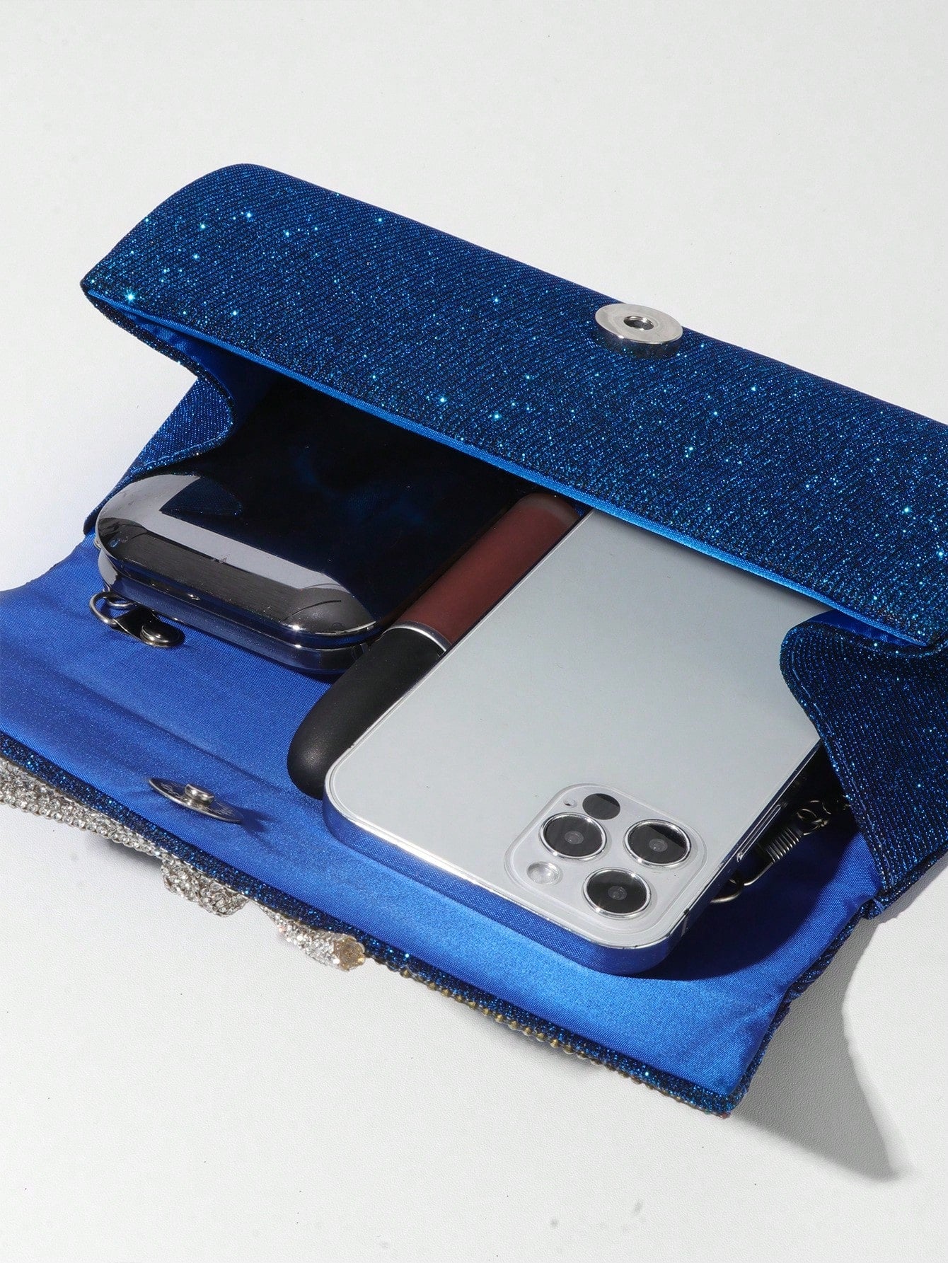 Bow Evening Bag Sparkly Clutch Purses For Women Wedding Glitter Rhinestone Party Prom Purse Dressy Clutch Bags