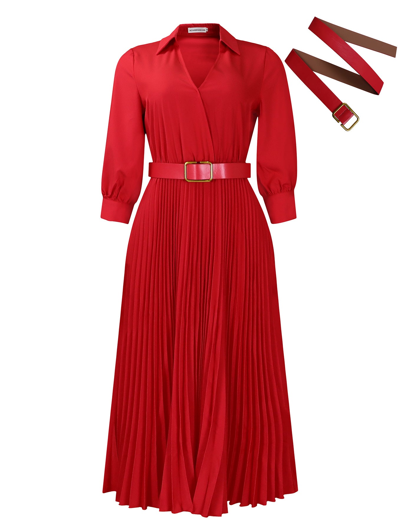 Women's Solid Color Plus Size Dress