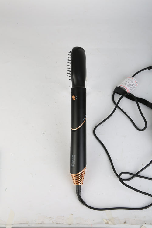 1Pc 5 In 1 Hot Air Styler Straightener Curler Dryer Automatic Wrap Styler Hair Dryer Brush Set With 3 Temp Settings ALCI Plug Glove Cable Tie 2 Alligator Hair Clips